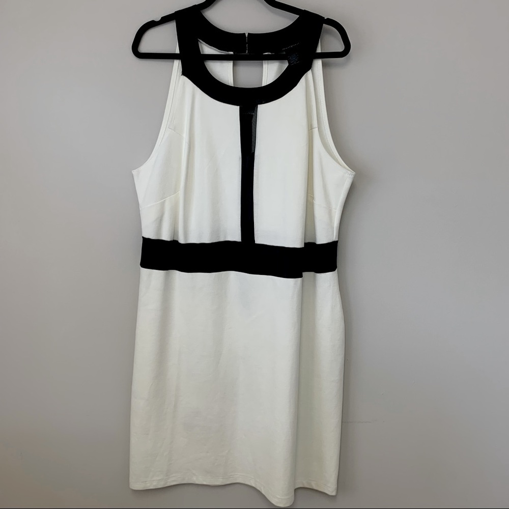 Ashley Stewart NWOT Black and White Dress Size 20